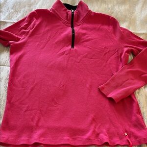 Women's Pink Quarter-Zip Sweater